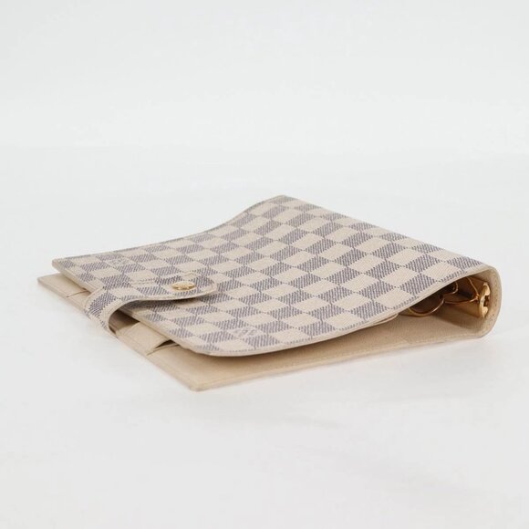 LOUIS VUITTON Damier Azur Agenda GM Day Planner Cover R20708 LV Auth 121569A - Picture 8 of 16